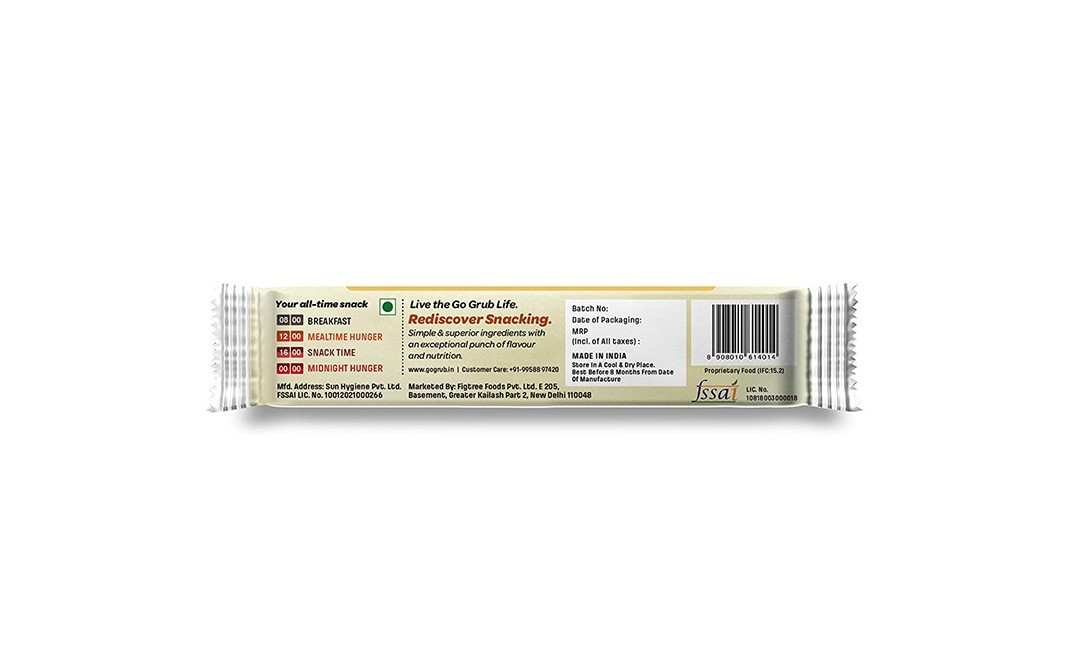 Go Grub Dark Chocolate Mocha Almond Snack Bar   Pack  10 grams